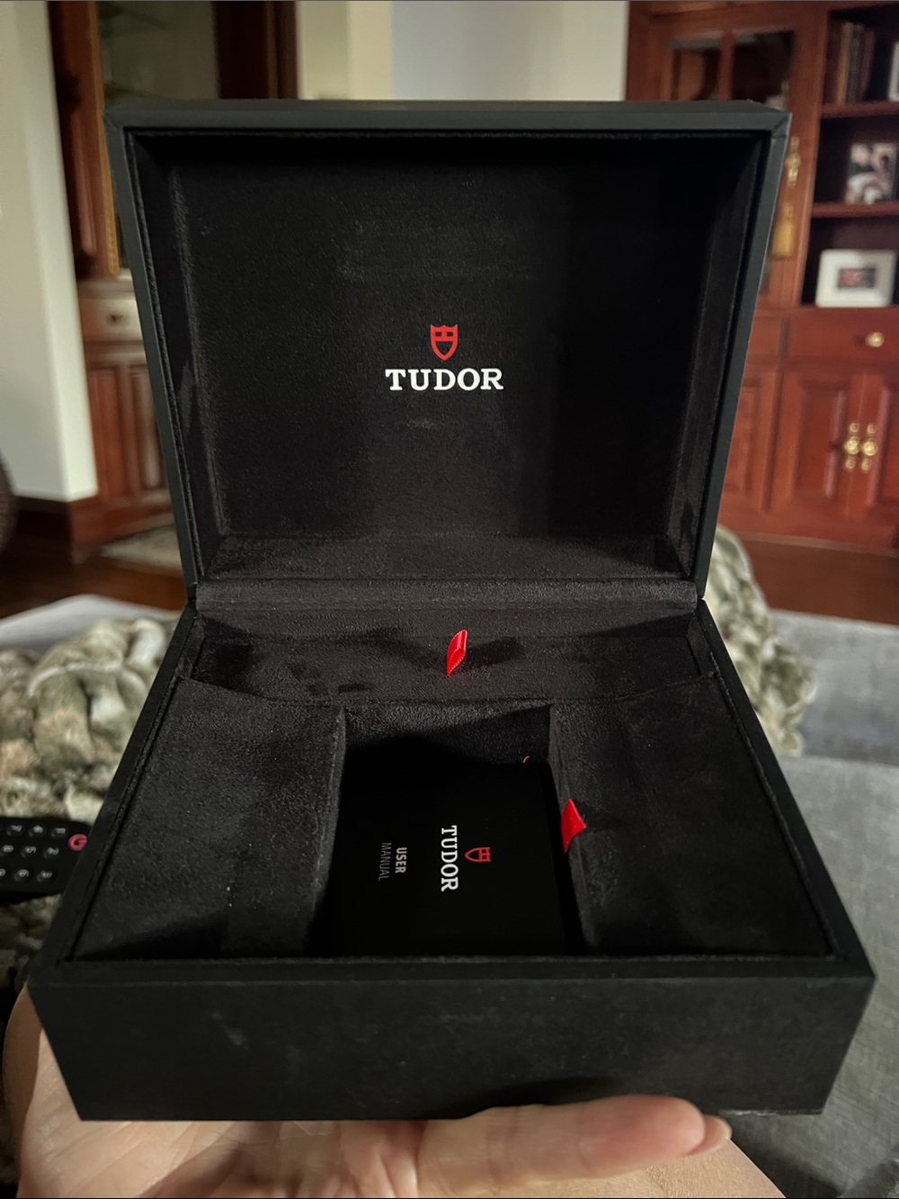 Tudor Black Presentation Box with manual